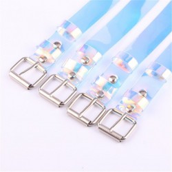 Transparent - laser rainbow - fashionable belt - 90cm - 100cm - 110cm - 120cmBelts
