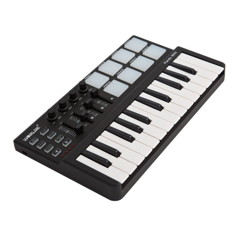 Mini portable 25-key USB keyboard & Drum Pad MIDI controllerPiano Mini portable 25-key USB keyboard & Drum Pad MIDI controllerPiano