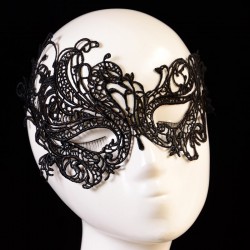 Black lace eye mask - party & carnival & masquerades 2 piecesMasks