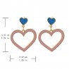 Heart shaped long earringsEarrings