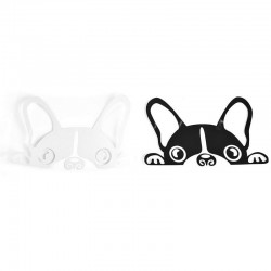 Waterproof - vinyl car sticker with a dog's faceStickers