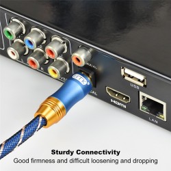 Toslink - OD6.0 - SPDIF - digital optical fiber audio cable - braided - 1m - 1.5m - 2m - 3m - 5m - 8m - 10m - 15mCables