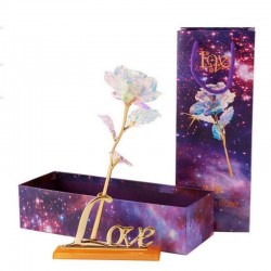 24K foil plated gold - rose with lightValentine's day