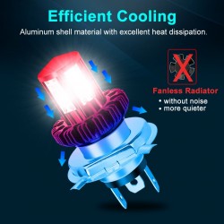 H6 - BA20D - Hi-lo beam - LED motorcycle headlight bulbLights
