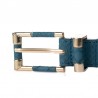 Fashionable leather belt with crocodile patternBelts