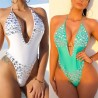 Sexy one piece swimming suit with diamondsBeachwear