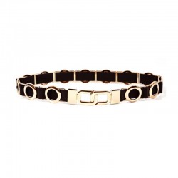 Elegant elastic belt with metal circlesBelts