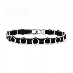 Elegant elastic belt with metal circlesBelts