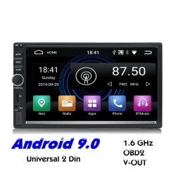 2 Din Bluetooth Android 9 car radio - WiFi - USB - GPS navigation - Mirrorlink - MP3 MP5Radio
