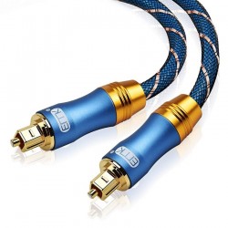 Toslink - OD6.0 - SPDIF - digital optical fiber audio cable - braided - 1m - 1.5m - 2m - 3m - 5m - 8m - 10m - 15mCables