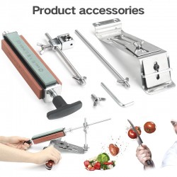 Professional kitchen knife sharpener - fixed angle tool - with 4 whetstoneKnife sharpeners