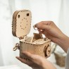 Creative DIY - 3D treasure box - wooden puzzle - assembly kit - 123 piecesConstruction