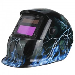 Welding helmet - auto darkening - adjustable - solar - blue flash / skullHelmets
