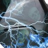 Welding helmet - auto darkening - adjustable - solar - blue flash / skullHelmets