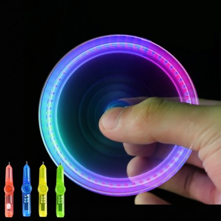 Rotating spinning toy - LED luminous pen - anti-stress - kineticFidget Spinner