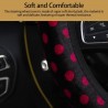 Car steering wheel cover - plush - dots designSteering wheel covers