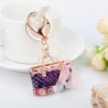 Crystal bag - gold keychainHobbies & Collections