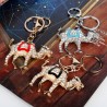Crystal & gold camel - keychainKeyrings