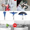 Reversible umbrella - anti-UV - folding - double layer - C-type handleOutdoor & Camping