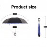 Reversible umbrella - anti-UV - folding - double layer - C-type handleOutdoor & Camping