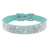 Leather collar with rhinestones for dogs and catsCollars & Leads