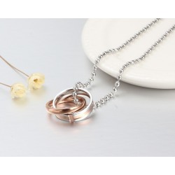 Endless Love - double circles necklace - 2 piecesNecklaces