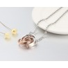 Endless Love - double circles necklace - 2 piecesNecklaces