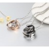 Endless Love - double circles necklace - 2 piecesNecklaces
