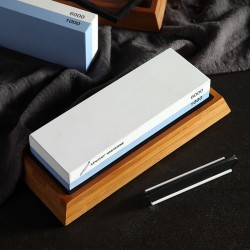professional sharpening grinding stone - double side 1000/6000 grit knife sharpener - whetstone kitchen knife accessoriesKnif...