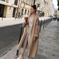 winter elegant winter coats - oversized extra soft high-end cardigan knitting coat for womenJackets