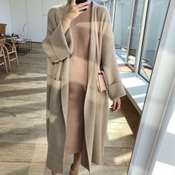 winter elegant winter coats - oversized extra soft high-end cardigan knitting coat for womenJackets