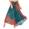 women hippie bohemian skirt - lady girls dancing party soft flowers elastic waist floral daily short skirtDresses