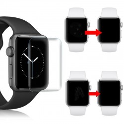 2 Pieces - 3D full screen protector - scratch-resistant - soft hydrogel film - for Apple Watch 38mm - 42mmAccessories