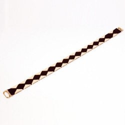 Elegant elastic belt with golden trianglesBelts