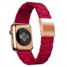 resin strap for apple watch band link bracelet watchband for iwatch - 4/3/2 iwatch bands rose red steel buckleAccessories