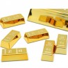 1pc creative gold brick shape refrigerator magnets - resin craft gift for home refrigerator decoration - souvenir birthday gi...