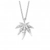 gold silver plated cannabiss small weed herb charm necklace - maple leaf pendant necklace - hip hop jewelryNecklaces