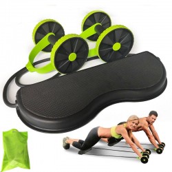 AB wheels roller - stretchable elastic resistance pull rope - abdominal muscle trainerEquipment