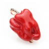 Green and red pepper with rhinestones - broochBrooches
