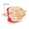 Green and red pepper with rhinestones - broochBrooches