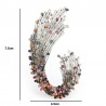 multicolor rhinestone geometric shape brooches - women weddings brooch pins giftsBrooches