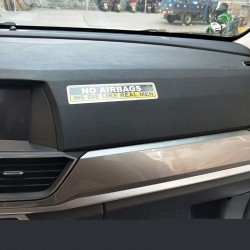 Car sticker - NO AIRBAGS WE DIE LIKE REAL MEN - 2 piecesStickers