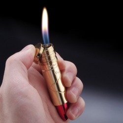 Elegant metal lipstick-shaped lighter - no gasLighters