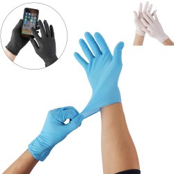 Disposable nitrile gloves - anti-bacterial protective latex glovesMouth masks