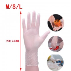 Disposable - anti static - powder-free - oil-proof - transparent PVC protective glovesMouth masks