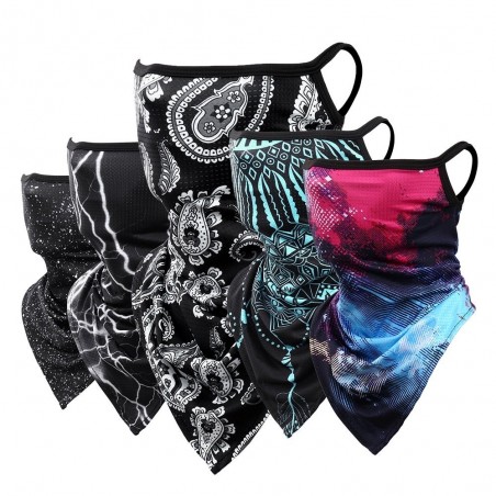 3D scarf - neck / face cover - face mask - on-ear loops - windproof - breathableMouth masks