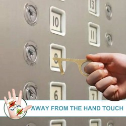 No-touching door opener - contactless press buttons - antibacteria - metal keyringMouth masks