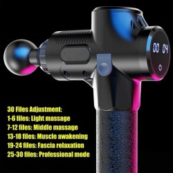 LCD Display High frequency Massage Gun muscle body relax relaxation 30 Speed VibrationMassage