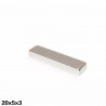 N35 Neodymium magnet - strong block magnet - cuboid 20 * 5 * 3mm 10 piecesN35