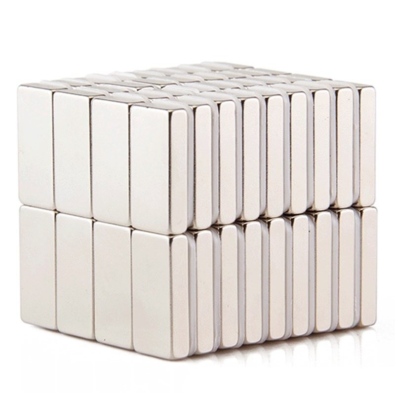 N35 Neodymium magnet - strong block magnet - cuboid 20 * 5 * 3mm 10 piecesN35